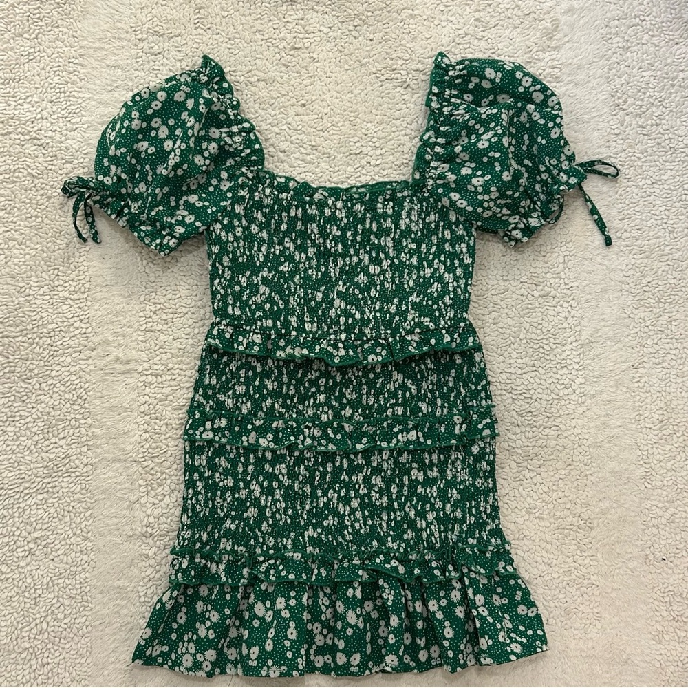 Princess Polly Green Floral Skirt Set